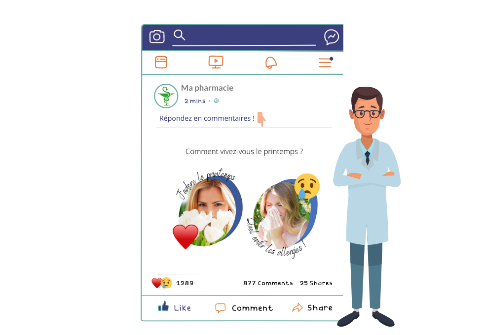#pharmacie #pharmacien #santé #communication #réseauxsociaux #facebook #instagram #emoji #emojis #visibilité #publications