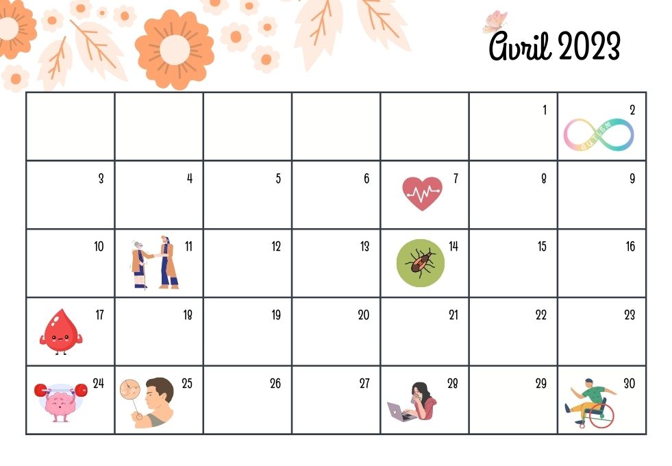 Calendrier du mois de mai